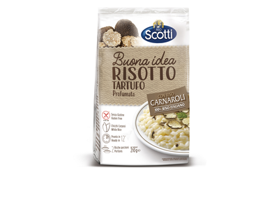 Rizoto ryžiai SCOTTI, Milanese, su tartufo grybais, be glitimo 210 g