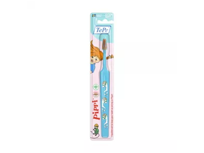 TEPE dantų šepetėlis KIDS PIPPI, vaikams nuo 3 m., 1 vnt.