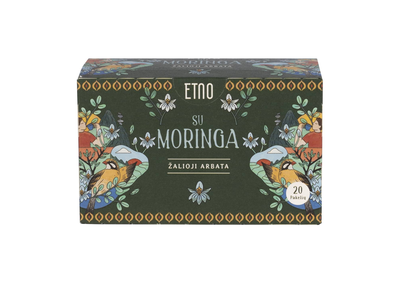 Žalioji arbata su moringa ETNO, 20x2 g