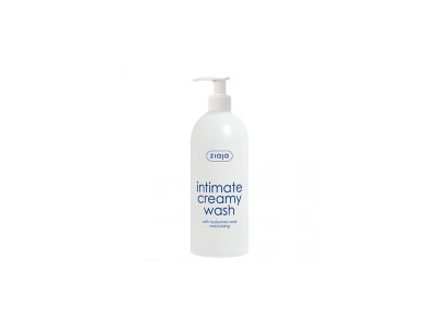 Intymios higienos kreminis prausiklis su hialurono rūgštimi (su dozatoriumi) ZIAJA, 500 ml