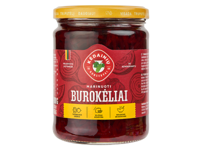 Marinuoti burokėliai KĖDAINIŲ, 480g/250g