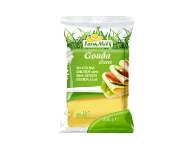 Gaudos sūris FARM MILK, 45 % rieb. s. m., 250 g