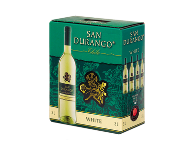 Vynas SAN DURANGO, BIB, baltasis, sausas, 3 l