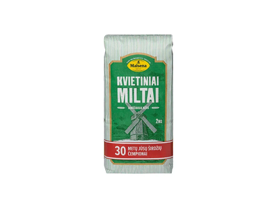 Kvietiniai miltai MALSENA, a. r., 550 D, 2 kg