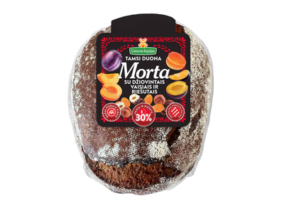Tamsi duona su dž. vais., rieš. MORTA, 500 g