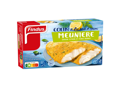 Šaldyta rudagalvės menkės file, FINDUS su žolelėmis, 250 g