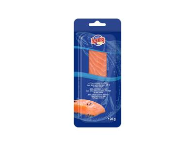 Sūdyta lašišų filė OCEAN, su oda, 120 g