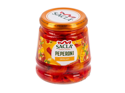 Ant grotelių keptos saldžiosios paprikos, aliejuje SACLA, 290 g