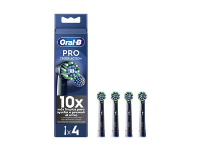 Elektrinio dantų šepetėlio galvutės ORAL-B Cross Action Black Pro 4vnt