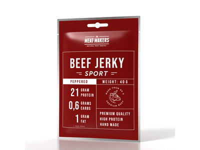 Vytinta jautiena Sport Peppered, DORA, 40 g
