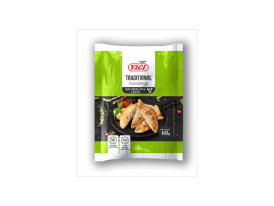 Šald. koldūnai su vištien., sūriu ir barav. VIČI TRADITIONAL, 400 g