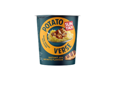 Bulvių košė SUN YAN POTATO VERSE su višitiena, indelis, 50g