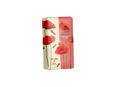 Muilas tualetinis HAPPY LIFE Raudona aguona ir gvazdikas, 180 g