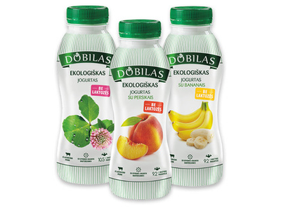 Ekologiškas jogurtas DOBILAS (3 rūšių), 330 g