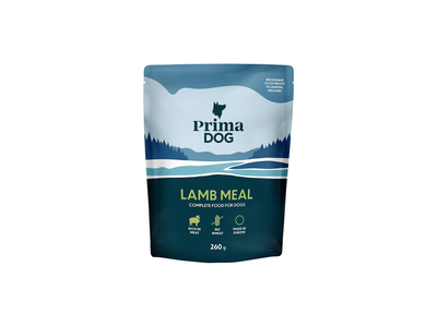 Ėdalas šunims su ėriena PRIMADOG, 260 g