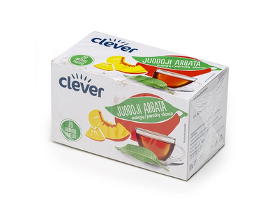 Juoda aromatizuota arbata persikų/ mango skonio CLEVER, 20 vnt.