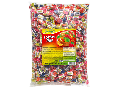 Saldainiai WOOGIE, Toffee mix, 3 kg