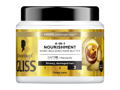 Plaukų kaukė GLISS 4IN1 Nourish, 400 ml