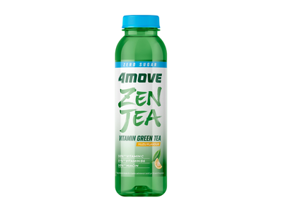 Šalta arbata 4MOVE, ZEN TEA YUZU, zero sugar, 556 ml , PET