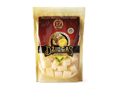 Kietasis sūris DŽIUGAS (brandintas 12 mėn., 40%), 100g
