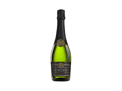 Putojantis baltasis pusiau sausas vynas METROPOLI, 750 ml
