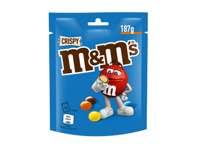 Dražė M&M'S su traškiu ryžių įdaru, 187 g
