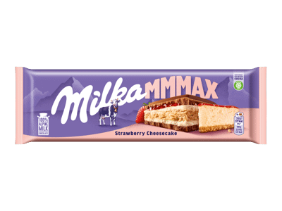 Pieninis šokoladas MILKA, braškinio sūrio pyrago skonio, 300 g