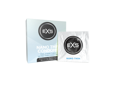 Prezervatyvai EXS Nano Thin, 3 vnt