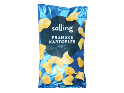 Bulvių traškučiai su druska SALLING, 250 g