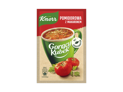 Pomidorų sriuba KNORR (G. KUBEK) su makaronais, 19 g