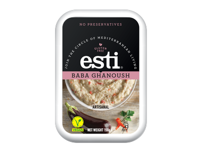 Užtepėlė ESTI, Baba ghanoush, su baklažanu ir tahini, 150 g
