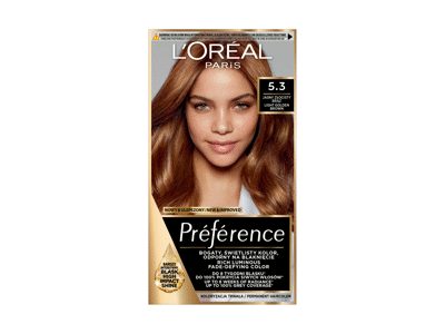 Ilgalaikiai plaukų dažai L'Oréal Paris Preference, 5.3 VIRGINIA