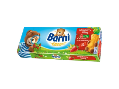 Pyragėliai BARNI su braškių įdaru, 150 g