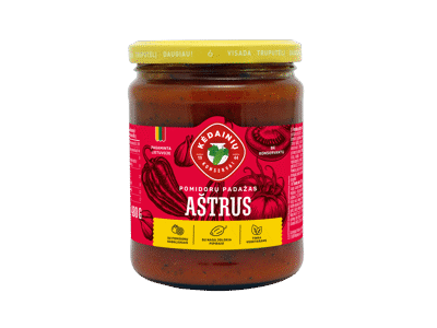 KĖDAINIŲ KONSERVŲ FABRIKO aštrus pomidorų padažas, 480 g
