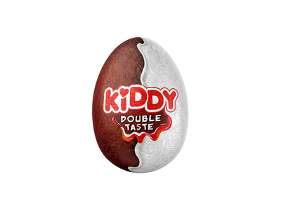 Šokoladinis kiaušinis KIDDY DOUBLE TASTE, 20g