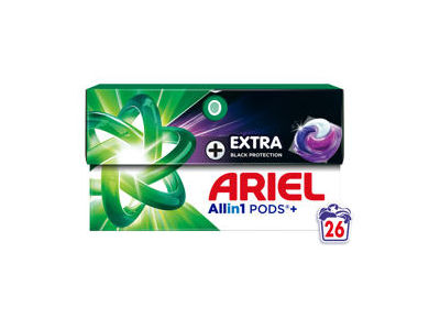 Skalbimo kapsulės ARIEL Black, 26 skalb.