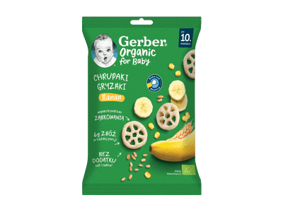 Ekologiški Kukurūzai GERBER su bananais, 28g PT-BIO-09