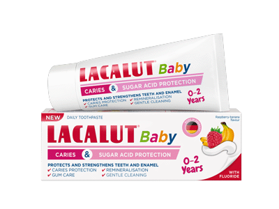 Vaikiška dantų pasta LACALUT BABY (nuo 0 iki 2 metų)