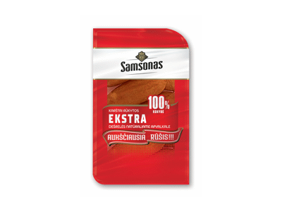 Karštai rūkytos EKSTRA dešrelės SAMSONAS, a. r., 570 g