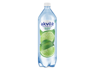 Stalo vanduo AKVILĖ "Žalioji Tahiti citrina" (laimo skonis) 1,5 L