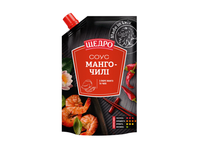 Aitrus padažas su mangais SCHEDRO, 200 g