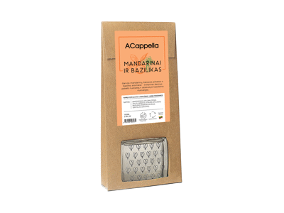 Namų kvapas su lazdelėmis ACAPPELLA MANDARINAI IR BAZILIKAS, 100 ml
