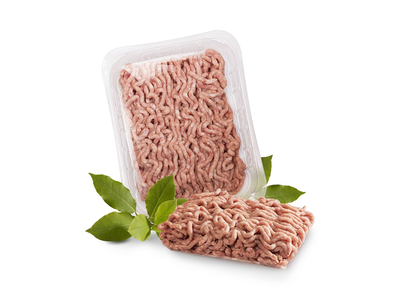 Atšaldyta smulkinta kiauliena ir jautiena KREKENAVOS, 450 g