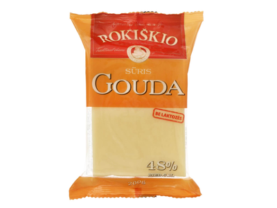 Sūris ROKIŠKIO GOUDA, 48 %, 200 g