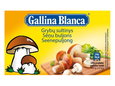 Grybų sultinys GALLINA BLANCA, 8 vnt., 80 g