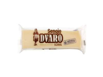 SENOJO DVARO sūris, brandintas ne mažiau kaip 9 mėn., 45 % rieb. s. m., 200 g