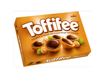 Karameliniai saldainiai TOFFIFEE su lazdynų riešutų kremu, 400 g