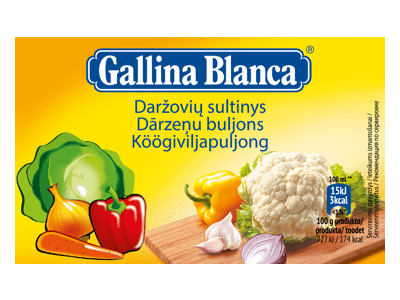Daržovių sultinys GALLINA BLANCA (8x10 g), 80 g