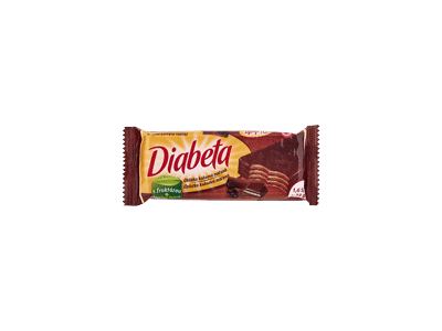 Vanilės skonio vafliai DIABETA su kakavos įdaru, 32 g