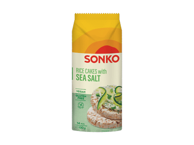 Ryžių paplotėliai SONKO su jūros druska, 130 g
